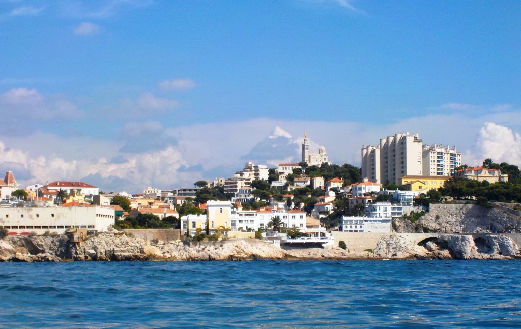 Notre Dame de la Garde view from the water